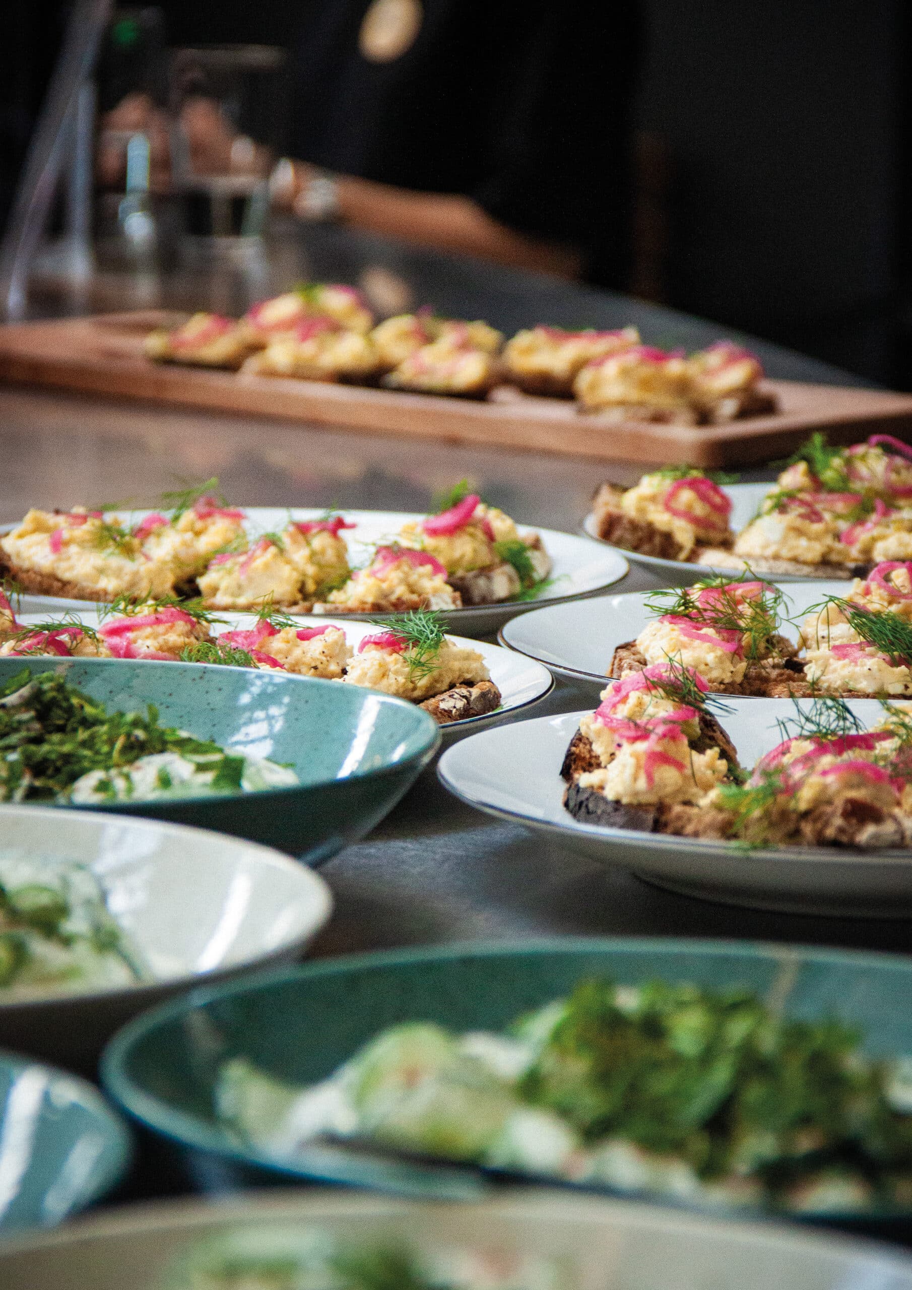 Zakuska, spécialité ukrainienne servie pendant le Refugee Food Festival 2024 à Tours au restaurant "Sesame" à MAME